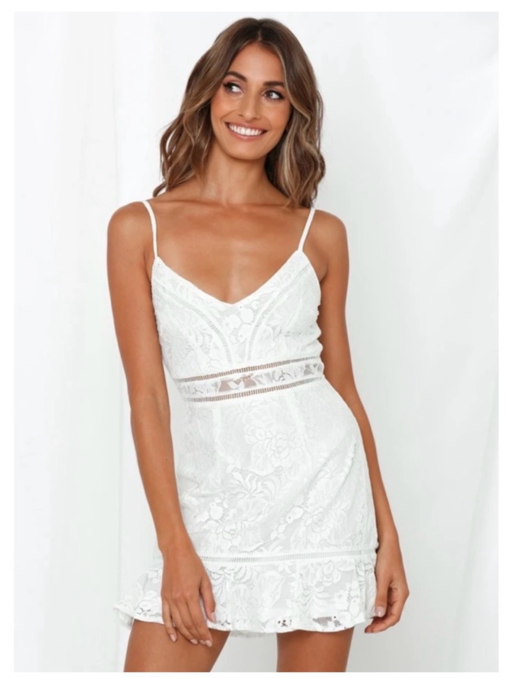 Hello Molly Have We Met Dress in White Size Medium